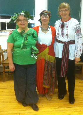 Photo: Linda, Angie and Lalita at Halloween